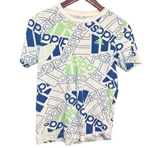 Adidas Shirt Youth 10/12 All Over Print Outdoor Sports Skate boarding